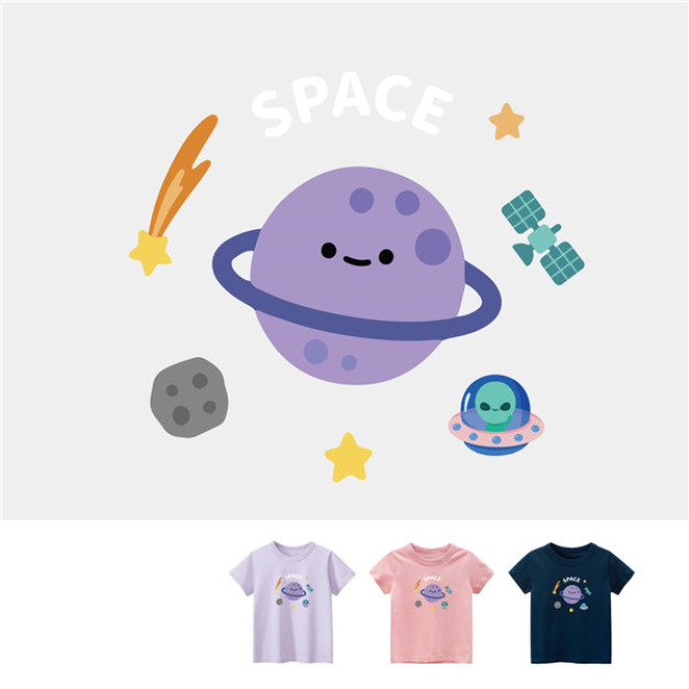 兒童｜KV獨家限定款｜台灣原創T短袖 紫星球