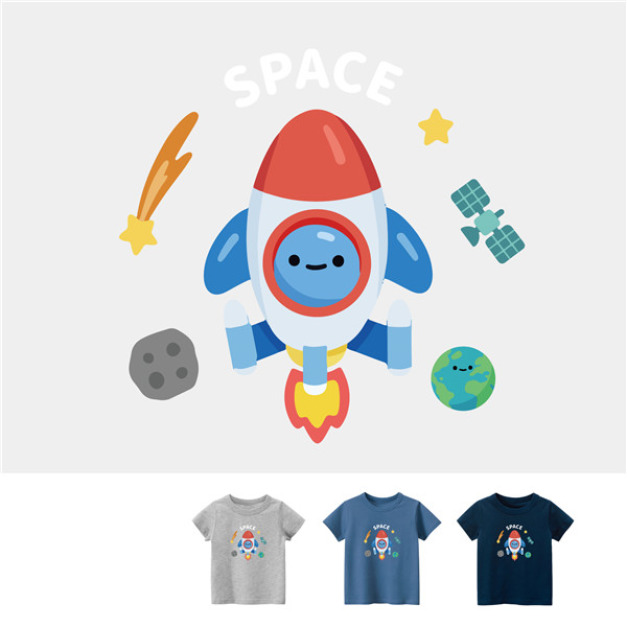 兒童｜KV獨家限定款｜台灣原創T短袖 火箭