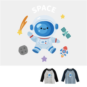 兒童｜KV獨家限定款｜台灣原創T長袖 太空人