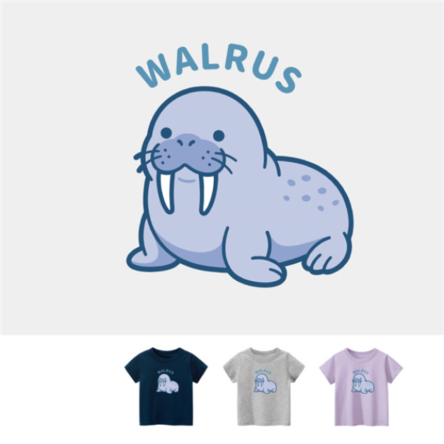 兒童｜KV獨家限定款｜台灣原創T短袖 海象