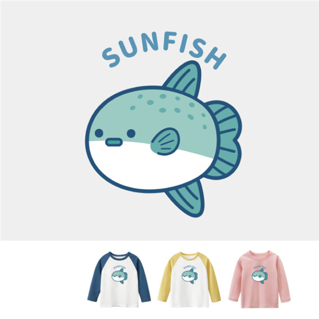 兒童｜KV獨家限定款｜台灣原創T長袖 翻車魚