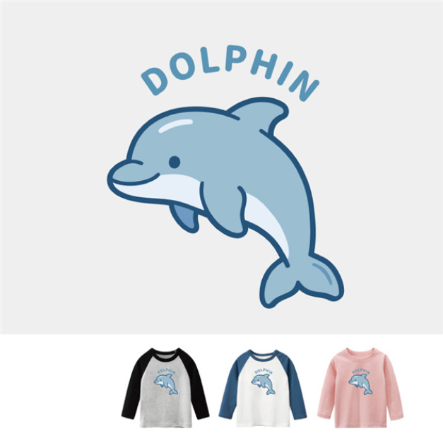 兒童｜KV獨家限定款｜台灣原創T長袖 海豚