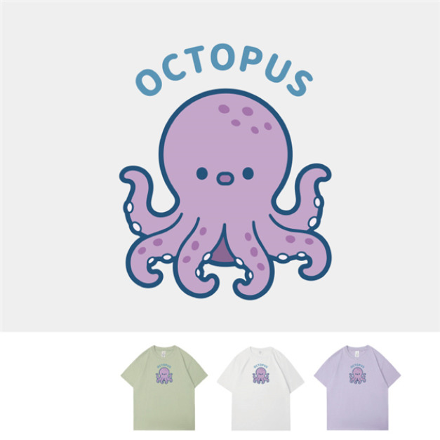 大童/大人｜KV獨家限定款｜台灣原創T短袖 章魚