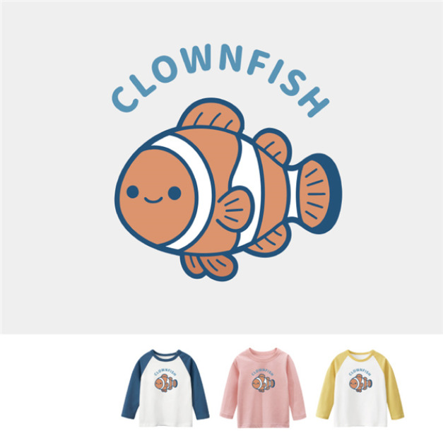 兒童｜KV獨家限定款｜台灣原創T長袖 小丑魚