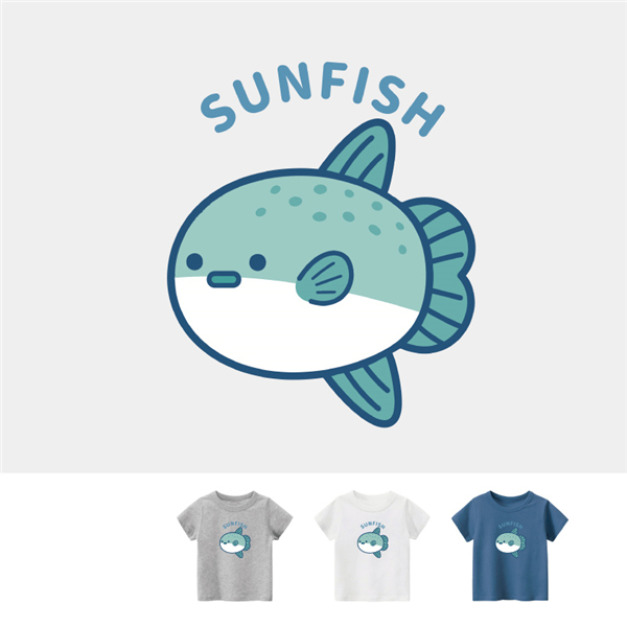 兒童｜KV獨家限定款｜台灣原創T短袖 翻車魚