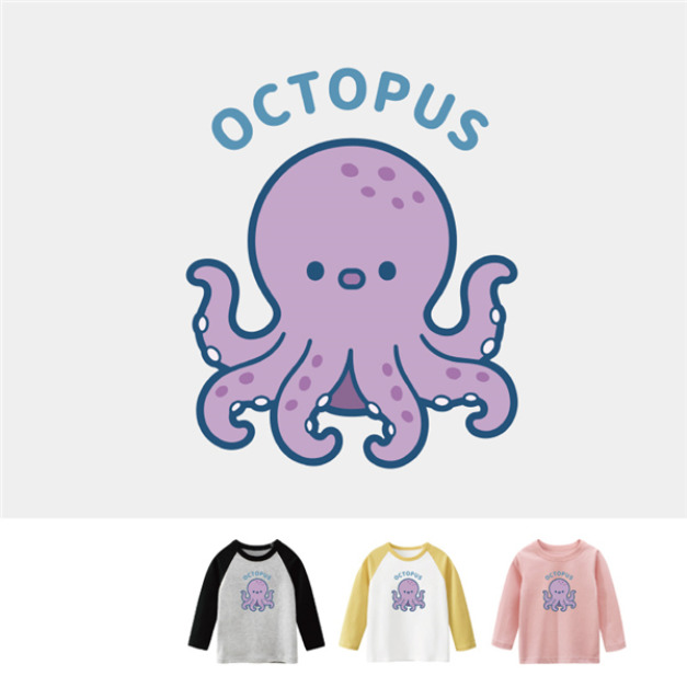 兒童｜KV獨家限定款｜台灣原創T長袖 章魚