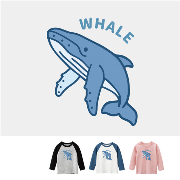 兒童｜KV獨家限定款｜台灣原創T長袖 大翅鯨