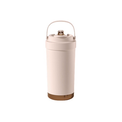 【贈品】陶瓷隨行保溫杯500ml-櫻花粉