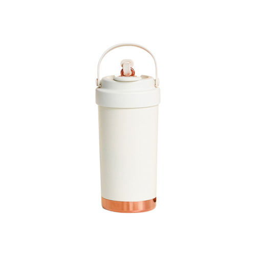 【贈品】陶瓷隨行保溫杯500ml-米白色