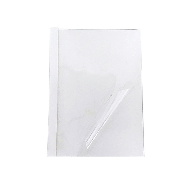 【事務耗材】膠裝封套 18mm 60入/盒 白色