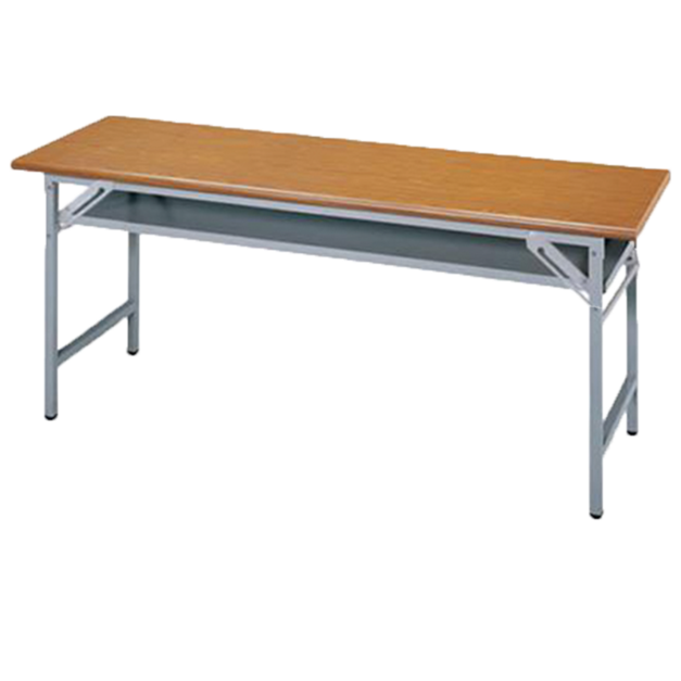 折合式會議桌｜木紋圓邊45cm