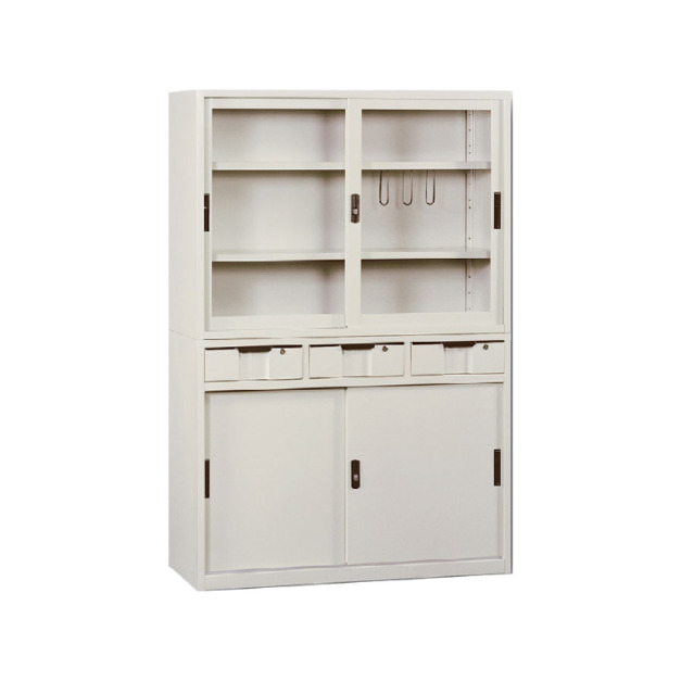 4*3尺｜玻璃拉門+中三抽鐵拉