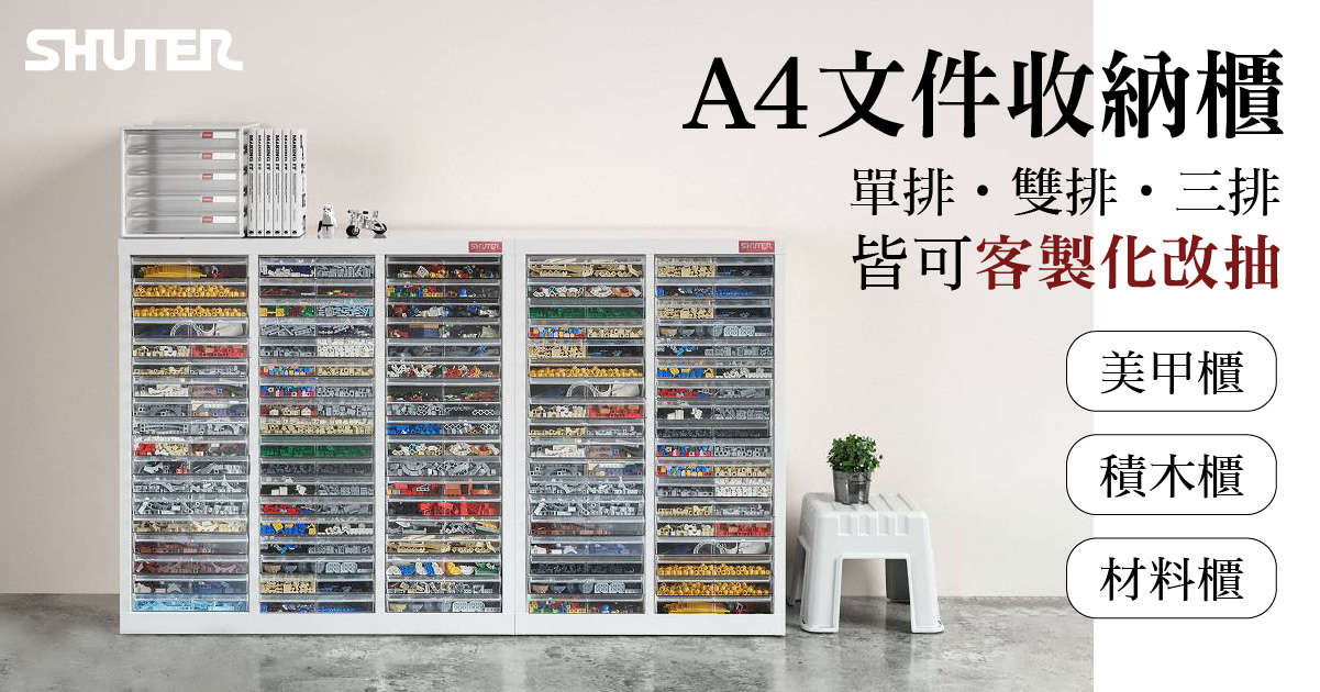 【客製抽屜櫃】樹德文件櫃改抽屜客製化，美甲櫃、積木櫃、材料收納櫃必備!!