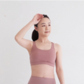 交叉美背運動內衣-乾燥粉