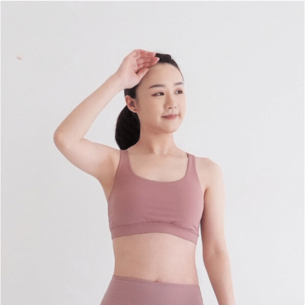 交叉美背運動內衣-乾燥粉
