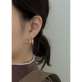 軌跡-金銀兩色-貼耳-耳環