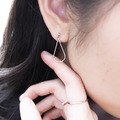 有限-不對稱-925純銀耳環