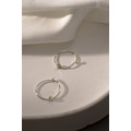 記憶輪廓-純銀圈圈-925純銀耳環