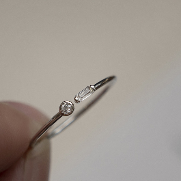 夏夜餘溫-925純銀戒指｜可微調