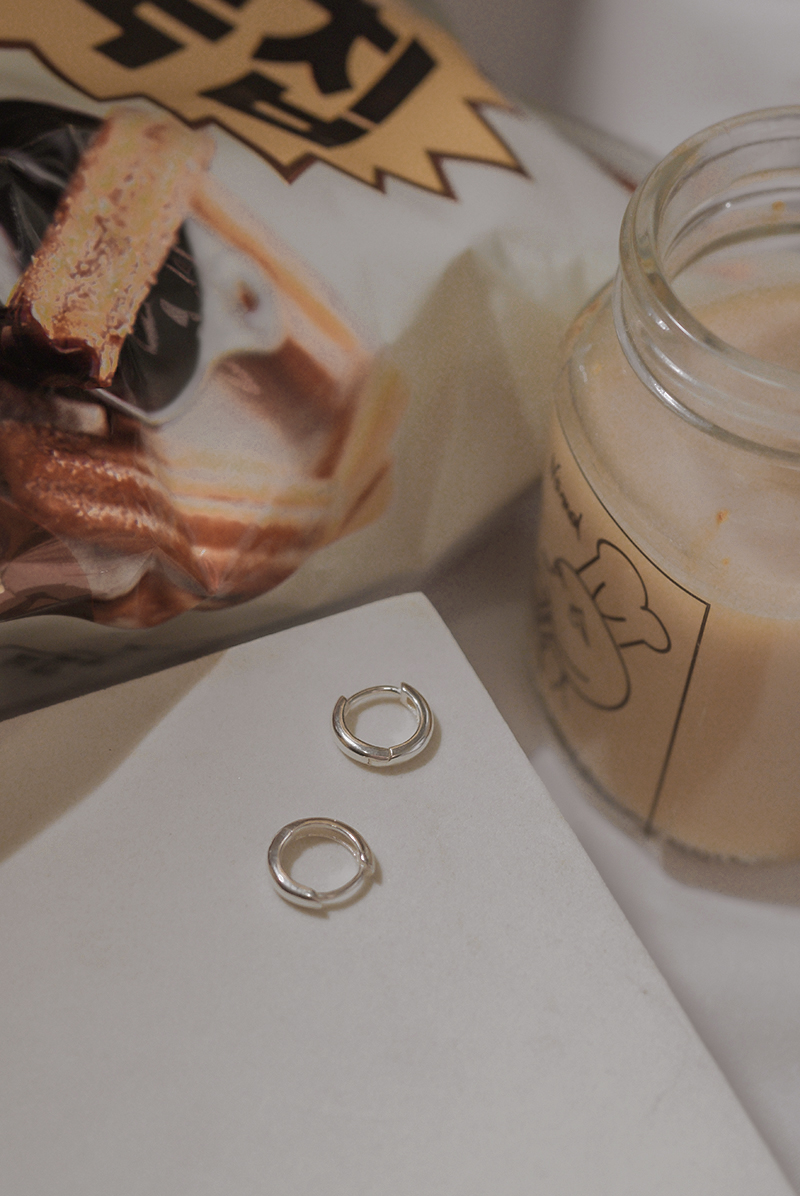 每個日子-易扣式-極簡日常款-925純銀耳環