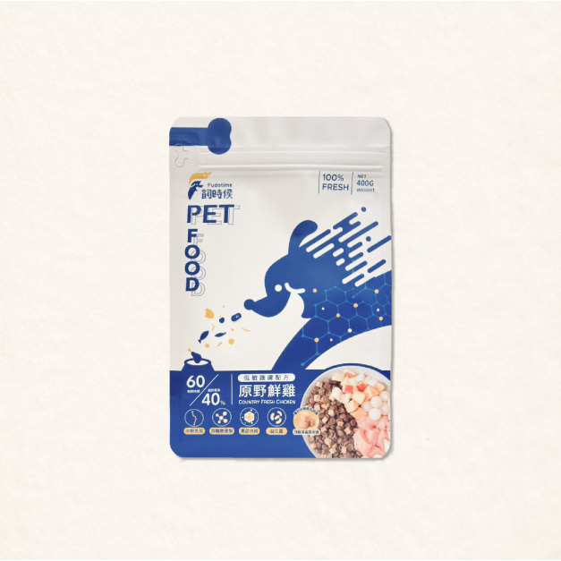 【經銷】無穀犬糧 | 原野鮮雞 | 水解凍晶技術 | 添加鱉蛋粉 | 400g