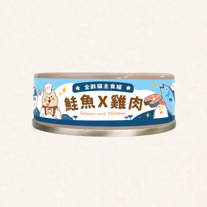 【貓咪罐頭】田園主食罐｜鮭魚Ｘ雞肉｜心臟保健