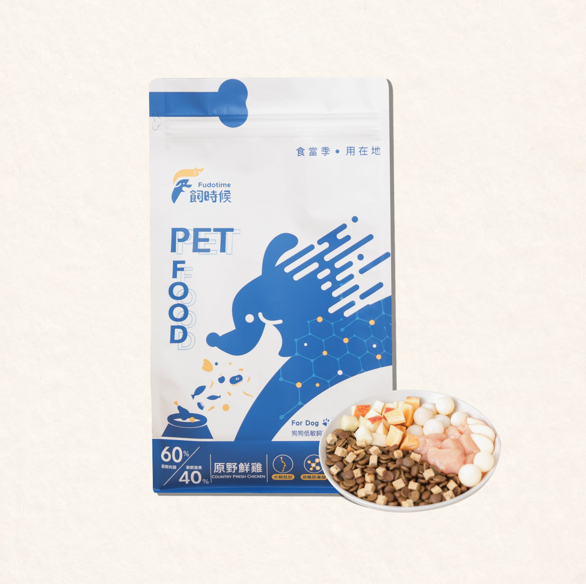 無穀犬糧 | 原野鮮雞 | 水解凍晶技術 | 添加鱉蛋粉 | 1.5kg