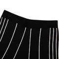 卡拉利斯女式豎紋修身直筒長褲 - 黑/淺灰_3