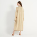 馬尼拉麻系列女式長開衫 - 米白_3