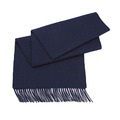 絲原氂牛絨圍巾 - 深藍