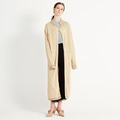 馬尼拉麻系列女式長開衫 - 米白_1