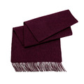 絲原氂牛絨圍巾 - 酒紅_1