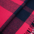 玉樹香巴拉格紋氂牛絨披肩 - 靛藍/胭脂紅/肉粉_4