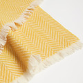 高原人字紋圍巾 - 明黃/米白_2