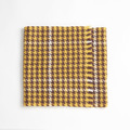 高原千鳥格氂牛絨圍巾 - 明黃/奶咖/米白_1