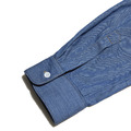 男士再生棉牛仔襯衫 - 深藍_5