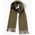 絲原氂牛絨圍巾 - 軍綠