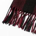絲原百福氂牛絨圍巾 - 棗紅/黑_2