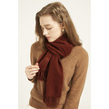 絲原氂牛絨圍巾 - 鐵鏽紅_4