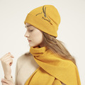 玉樹希望羚羊氂牛絨兩用帽子 - 向日葵黃_1
