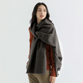 絲原氂牛絨至尊披肩 - 深灰_3