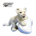 Hansa 6361-嬉戲的白獅子30公分長_3
