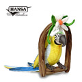 Hansa 5685-藍黃金剛鸚鵡(附掛架)
