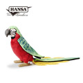Hansa 3326-鸚鵡紅身37公分_1