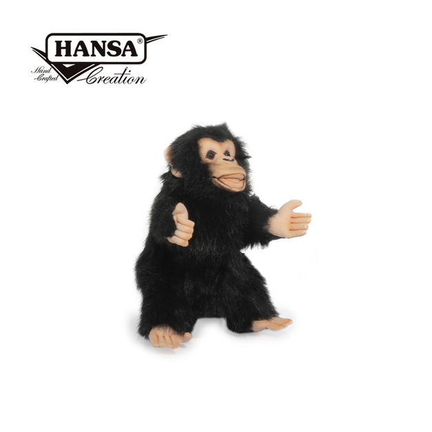 Hansa 8468-黑猩猩手偶25公分高