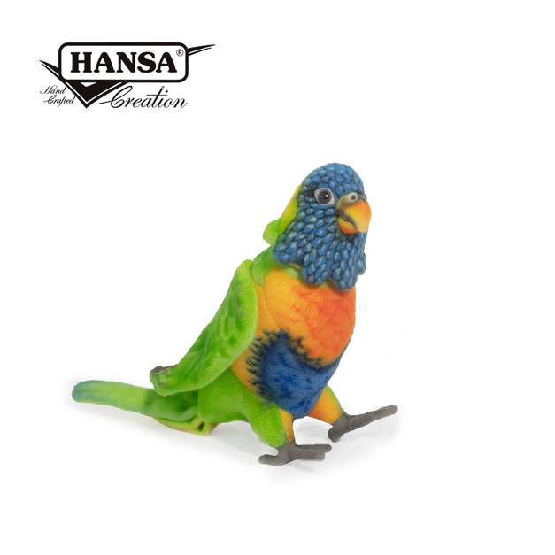 Hansa 8427-彩虹吸蜜鸚鵡25公分長