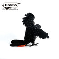 Hansa 8224-紅尾黑鳳頭鸚鵡35公分_2