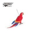 Hansa 7994-紅色金剛鸚鵡鑰匙圈12公分長_1