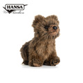 Hansa 7281-灰熊幼仔坐姿25公分長