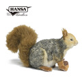 Hansa 8047-坐姿灰松鼠25公分